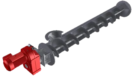 3D-Modell einer Rohrförderschnecke